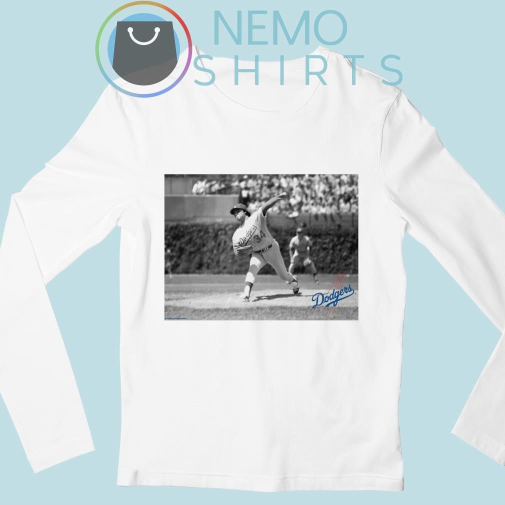 Fernando Valenzuela Los Angeles Dodgers black and - Adult & Kids T-Shirts, Sweatshirts & Hoodies apparel design preview 3