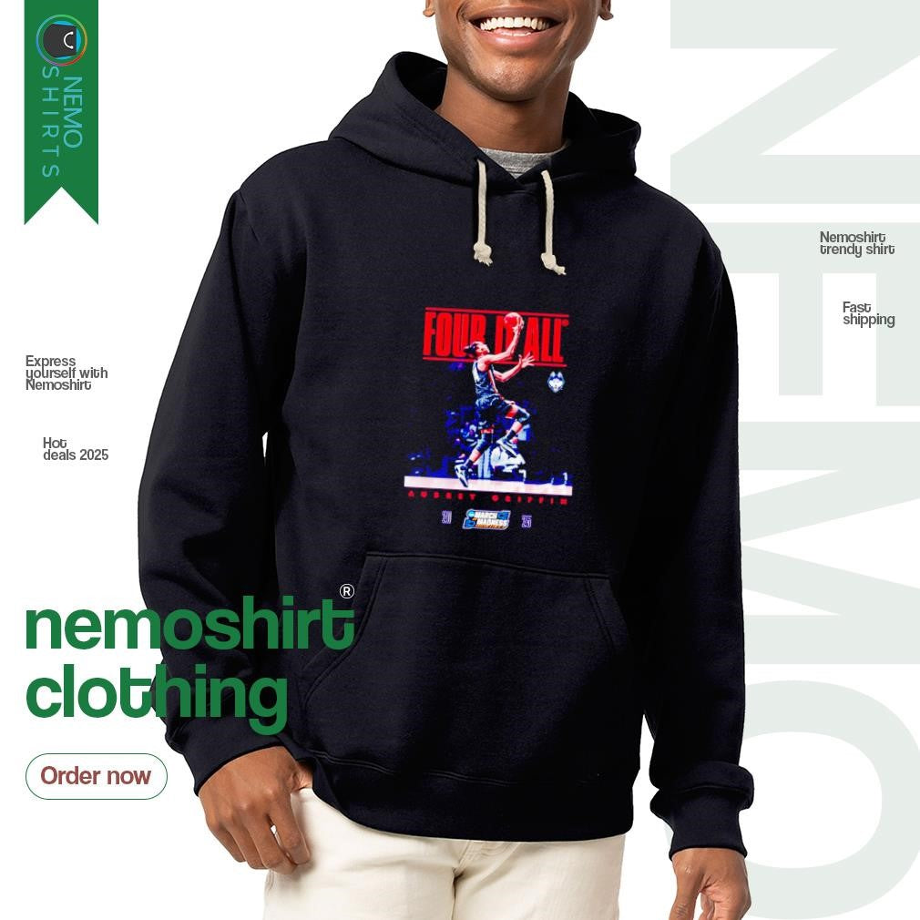 Four it all Aubrey Griffin UConn Huskies 2025 March - Adult & Kids T-Shirts, Sweatshirts & Hoodies apparel design preview 2