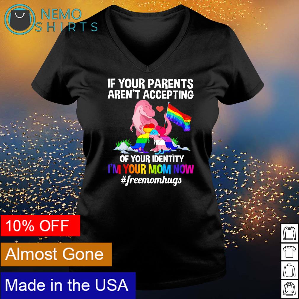 LGBT dinosaur if your parents aren't accepting of - Adult & Kids T-Shirts, Sweatshirts & Hoodies apparel design preview 5