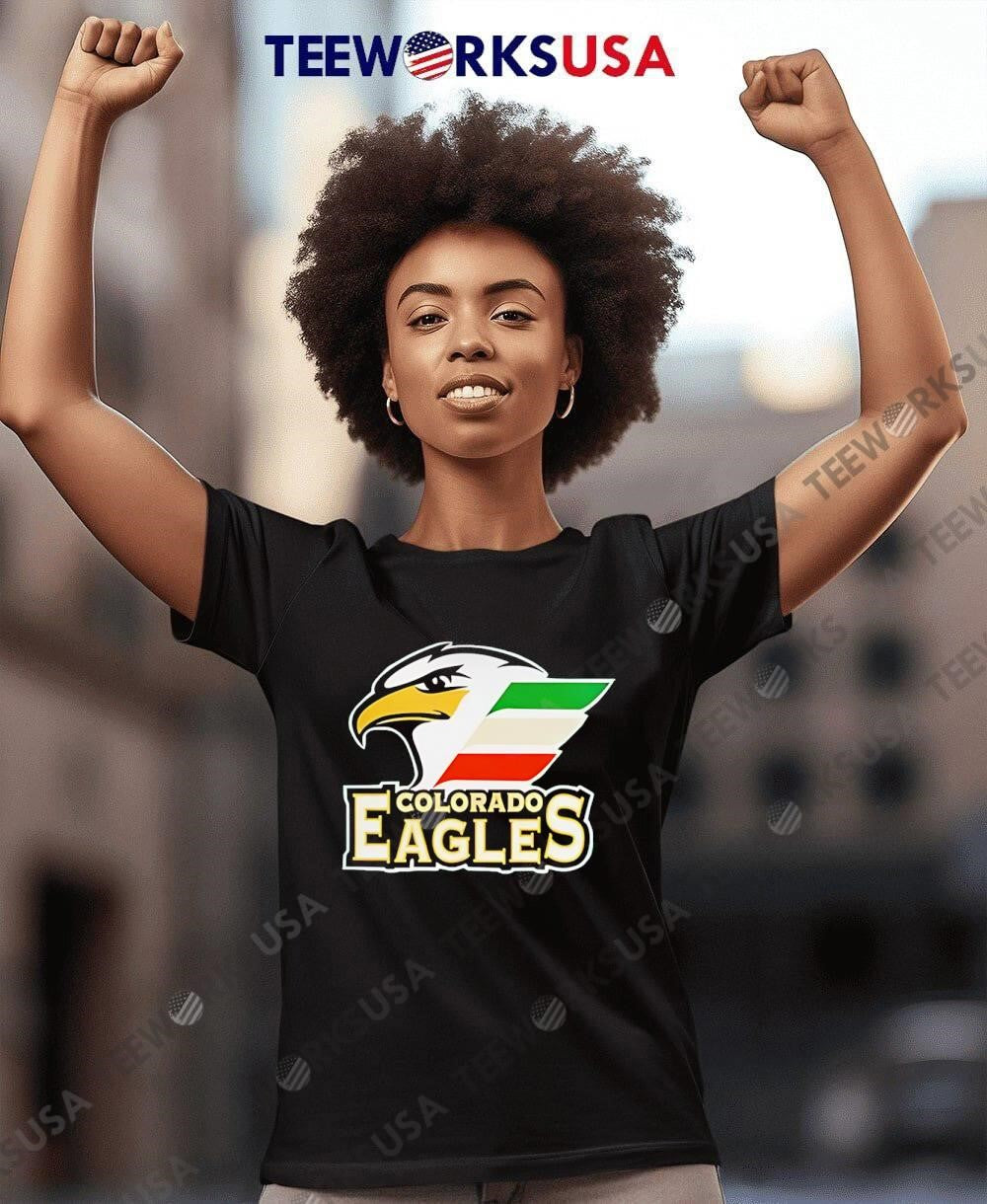 Colorado Eagles Hockey Logo - Adult & Kids T-Shirts, Sweatshirts & Hoodies apparel design preview 8