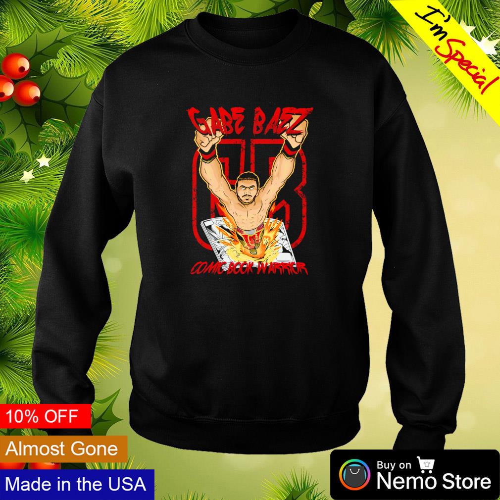 The comic book warrior GB Gabe Baez - Adult & Kids T-Shirts, Sweatshirts & Hoodies apparel design preview 4