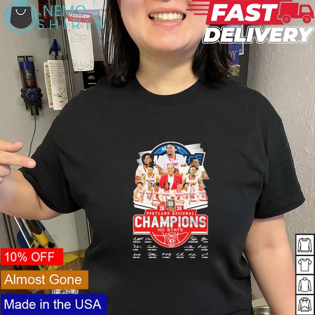 NC State Wolfpack MBB Final Four 2024 Portland - Adult & Kids T-Shirts, Sweatshirts & Hoodies apparel design preview 2