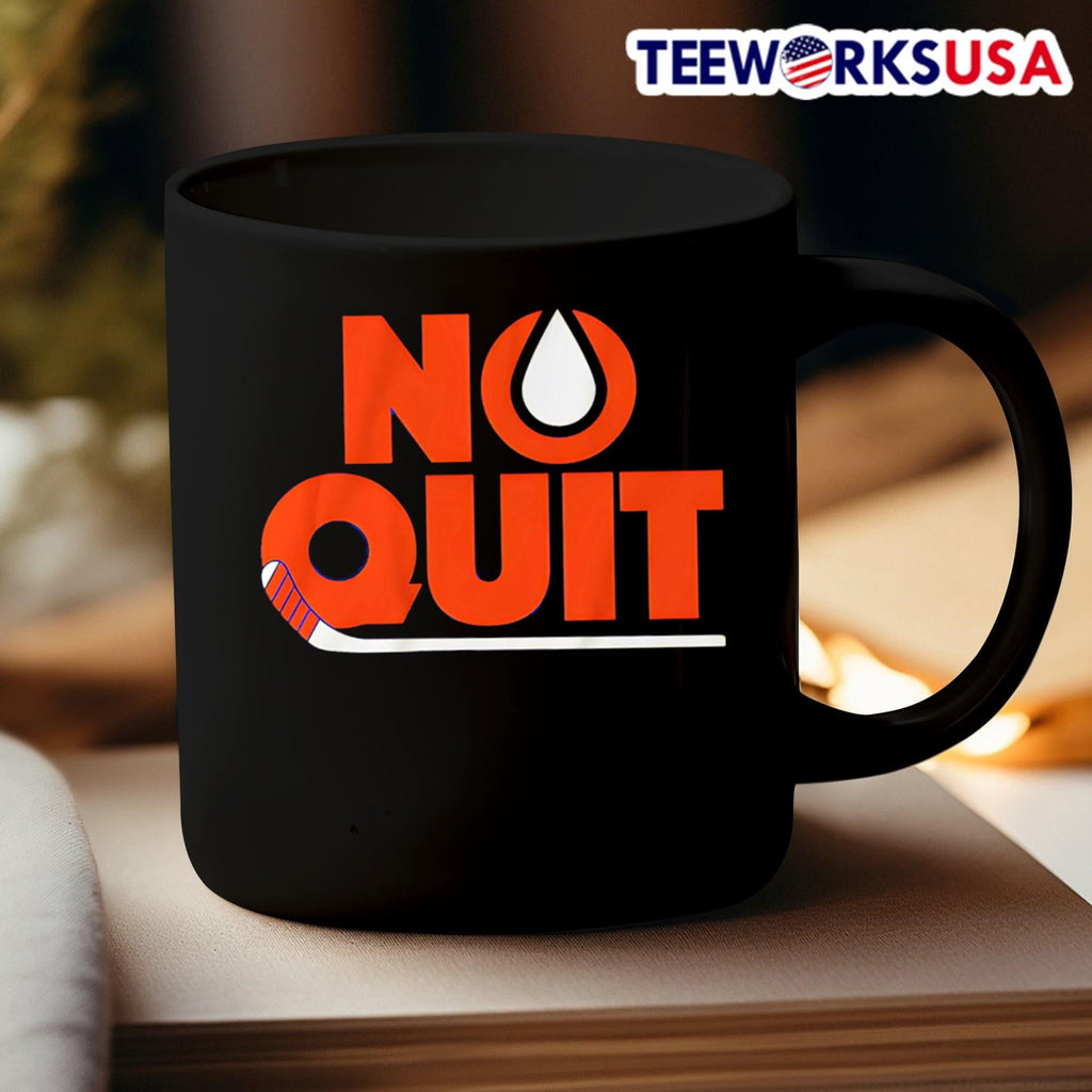 No Quit Edmonton Oilers hockey - Adult & Kids T-Shirts, Sweatshirts & Hoodies apparel design preview 3