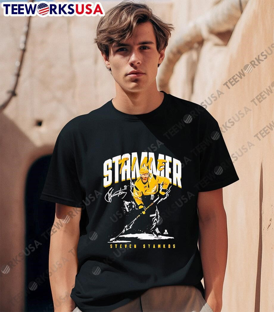 Steven Stamkos Stammer Time Nashville Signature - Adult & Kids T-Shirts, Sweatshirts & Hoodies apparel design preview 1