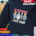 In november I vote Trump Halloween - Adult & Kids T-Shirts, Sweatshirts & Hoodies apparel design preview 1
