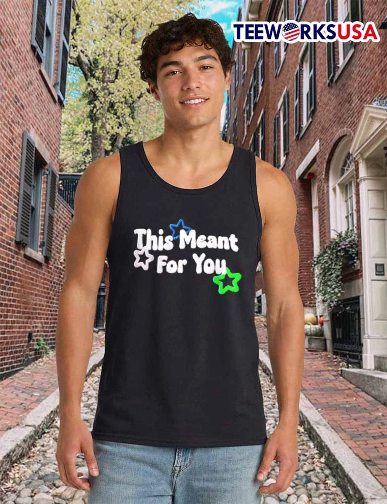 This Meant For You white text blue green stars - Adult & Kids T-Shirts, Sweatshirts & Hoodies apparel design preview 6