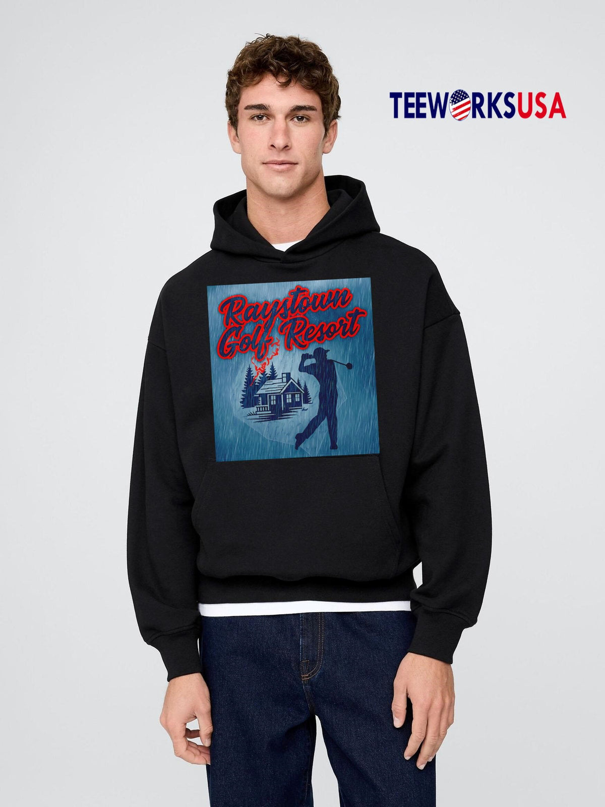 Raystown Golf Resort rain - Adult & Kids T-Shirts, Sweatshirts & Hoodies apparel design preview 2