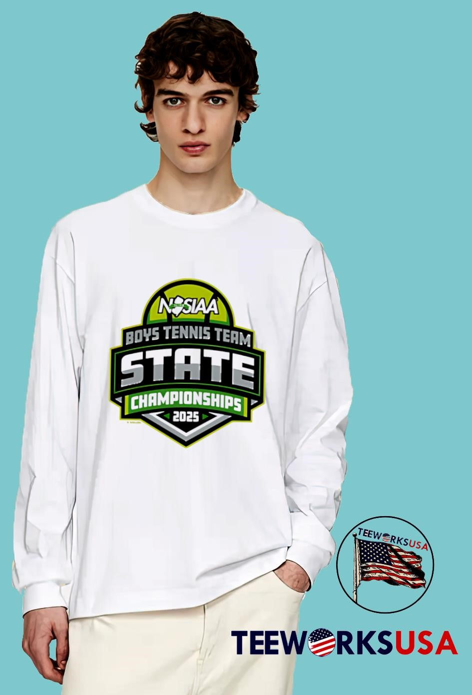 NJSIAA Boys Tennis Team State Championships 2025 - Adult & Kids T-Shirts, Sweatshirts & Hoodies apparel design preview 4