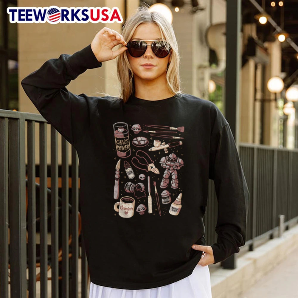 Painting Miniatures - Adult & Kids T-Shirts, Sweatshirts & Hoodies apparel design preview 4