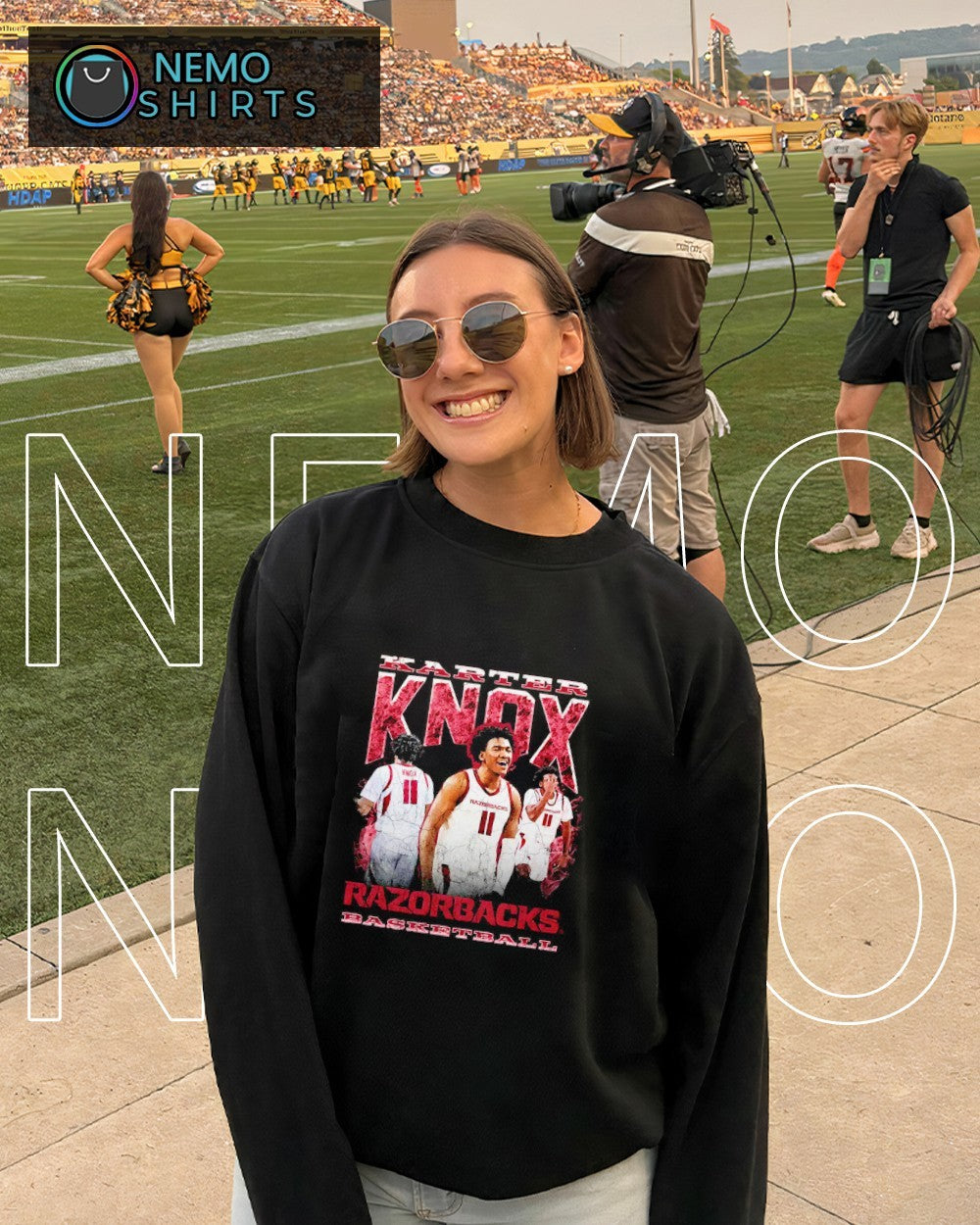 Karter Knox Arkansas Razorbacks basketball vintage - Adult & Kids T-Shirts, Sweatshirts & Hoodies apparel design preview 6