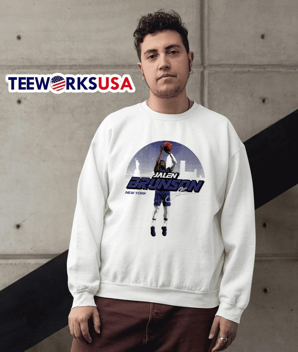 New York Knicks Jalen Brunson signature - Adult & Kids T-Shirts, Sweatshirts & Hoodies apparel design preview 3