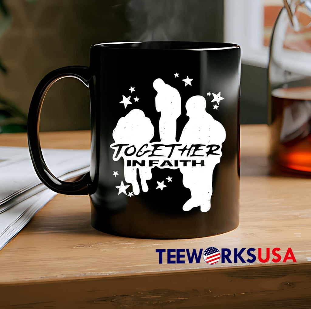 Together In Faith graphic retro - Adult & Kids T-Shirts, Sweatshirts & Hoodies apparel design preview 2