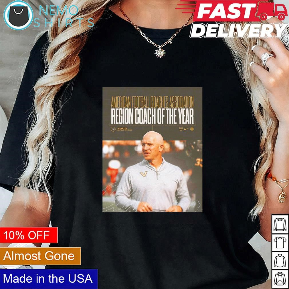 AFCA Coach of the Year Clark Lea Vanderbilt - Adult & Kids T-Shirts, Sweatshirts & Hoodies apparel design preview 1