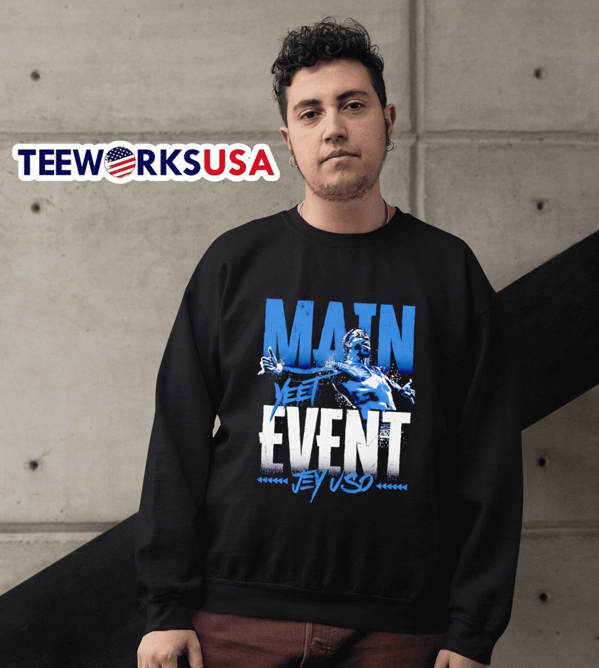 Jey Uso Main Event Yeet - Adult & Kids T-Shirts, Sweatshirts & Hoodies apparel design preview 6