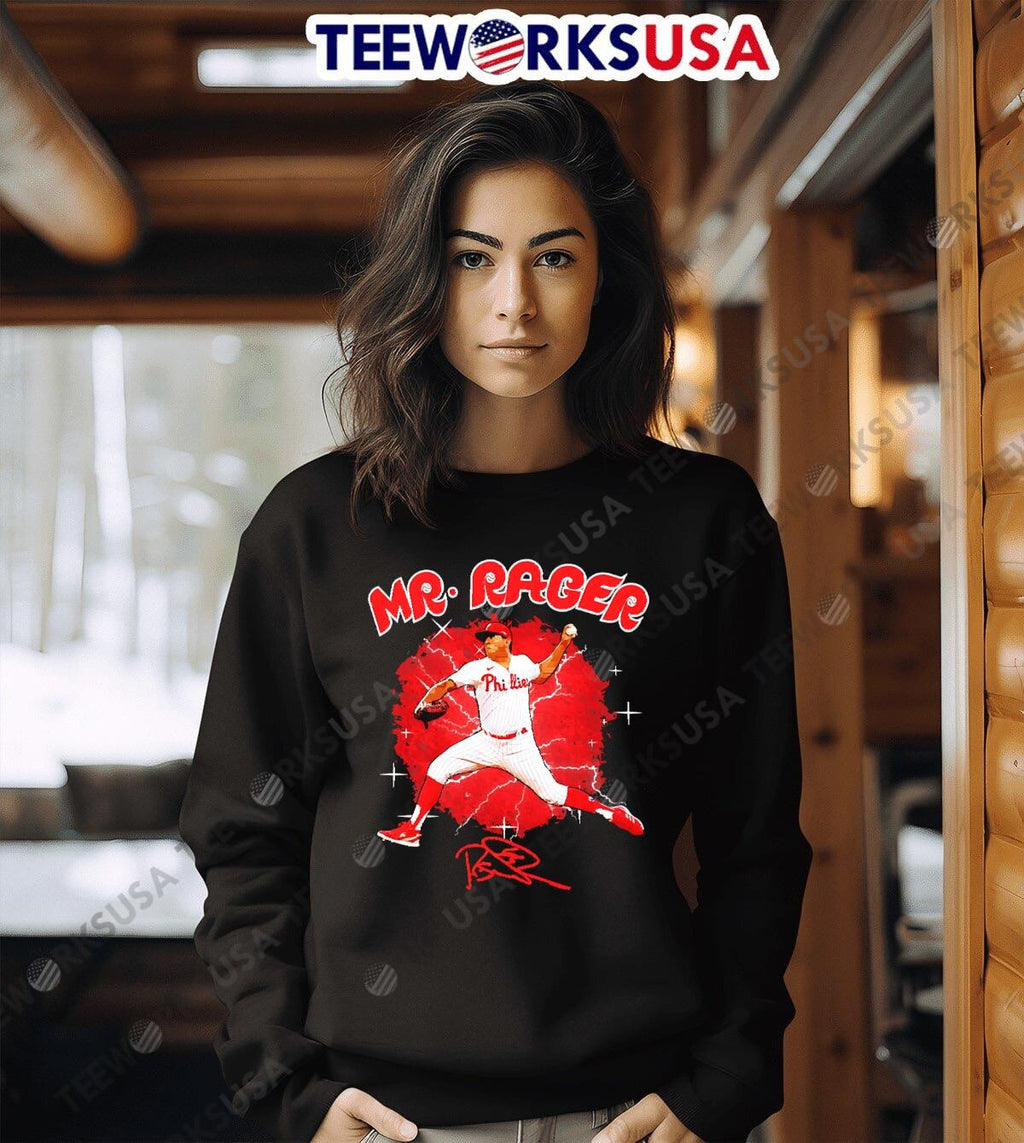 Philadelphia Phillies Ranger Suárez Mr. Rage throw - Adult & Kids T-Shirts, Sweatshirts & Hoodies apparel design preview 3