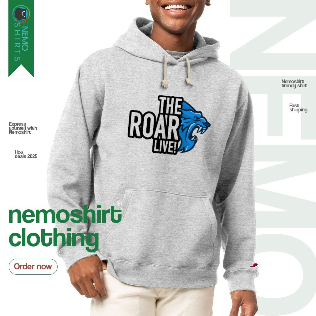 The roar live Detroit Lions - Adult & Kids T-Shirts, Sweatshirts & Hoodies apparel design preview 2