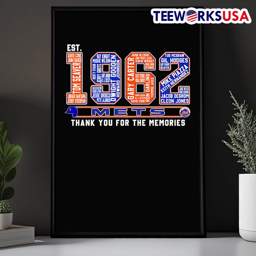 Est 1962 Mets thank you for the memories - Adult & Kids T-Shirts, Sweatshirts & Hoodies apparel design preview 5