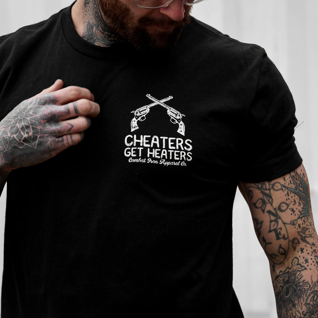 Cheaters Get Heaters Cowboy Edition Men's - Adult & Kids T-Shirts, Sweatshirts & Hoodies apparel design preview 4