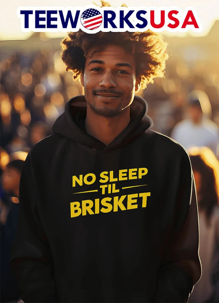 No Sleep Til Brisket - Adult & Kids T-Shirts, Sweatshirts & Hoodies apparel design preview 3
