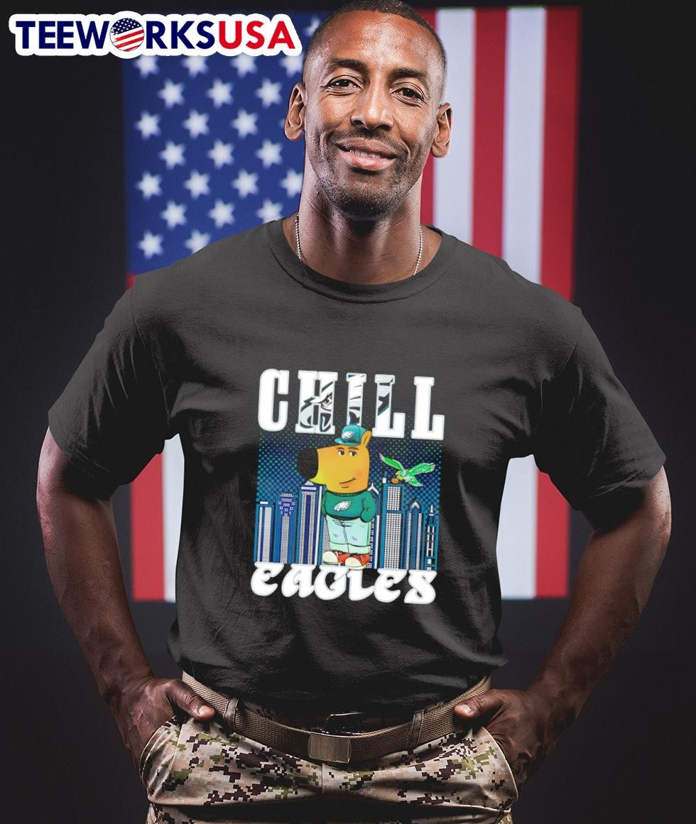 Chill Eagles guy meme - Adult & Kids T-Shirts, Sweatshirts & Hoodies apparel design preview 1