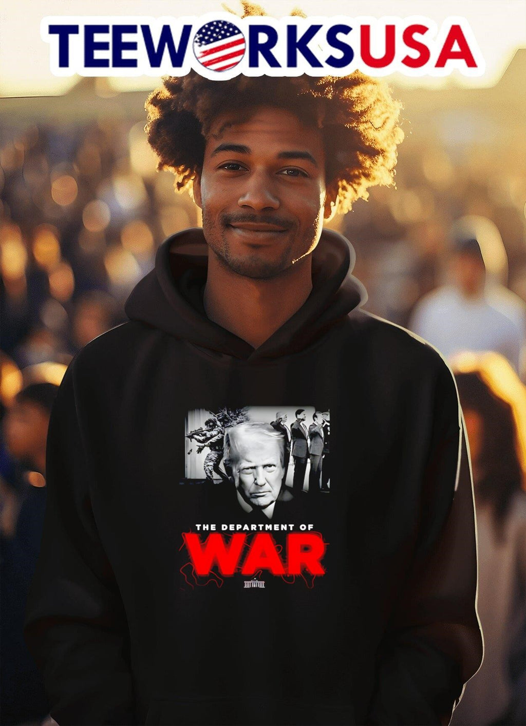 Donald Trump Department Of War - Adult & Kids T-Shirts, Sweatshirts & Hoodies apparel design preview 2