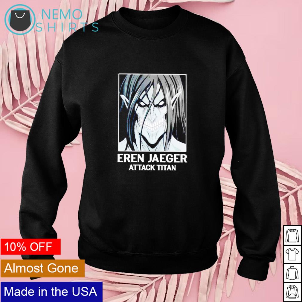 Eren Jaeger attack titan - Adult & Kids T-Shirts, Sweatshirts & Hoodies apparel design preview 3