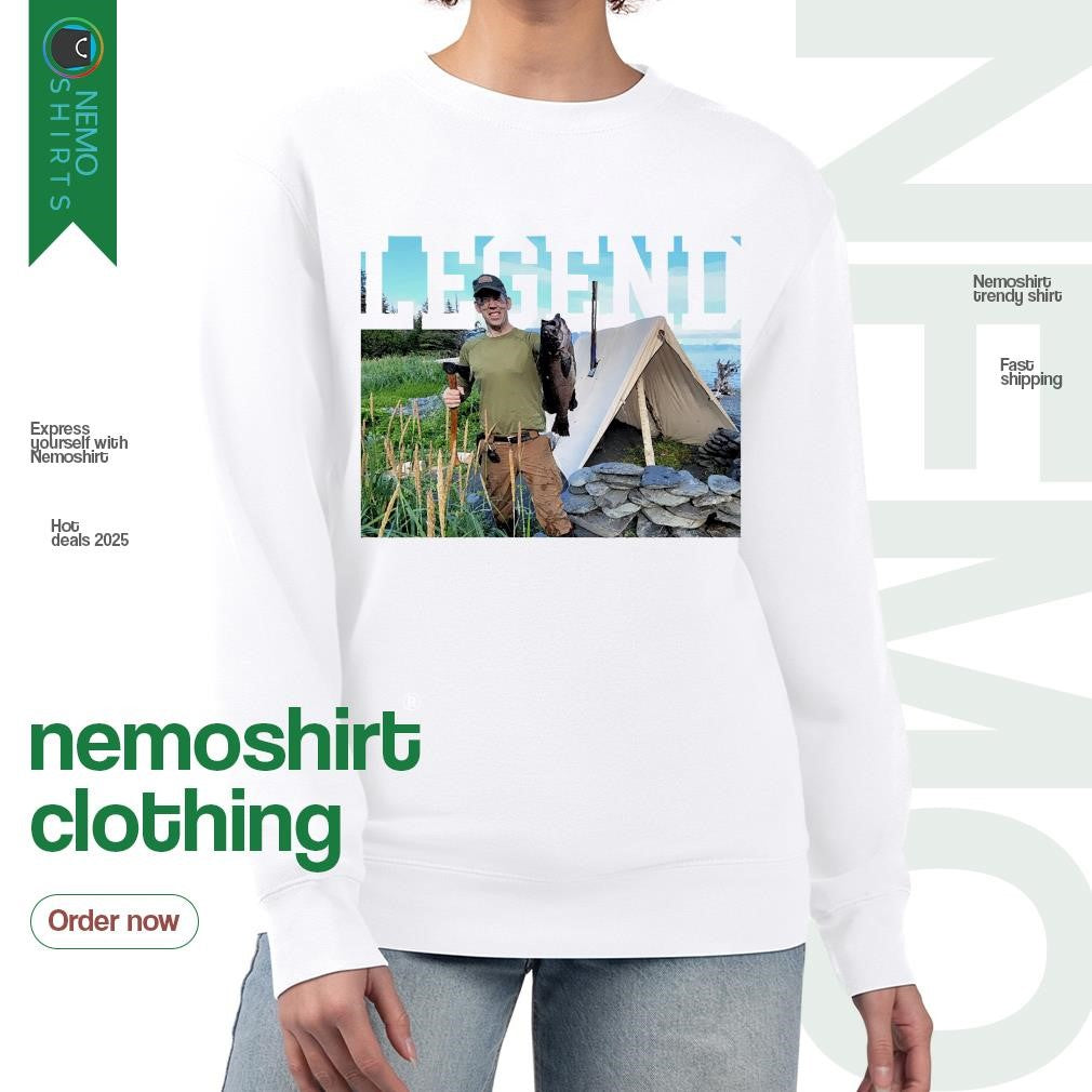 The Outdoors boy legend - Adult & Kids T-Shirts, Sweatshirts & Hoodies apparel design preview 4
