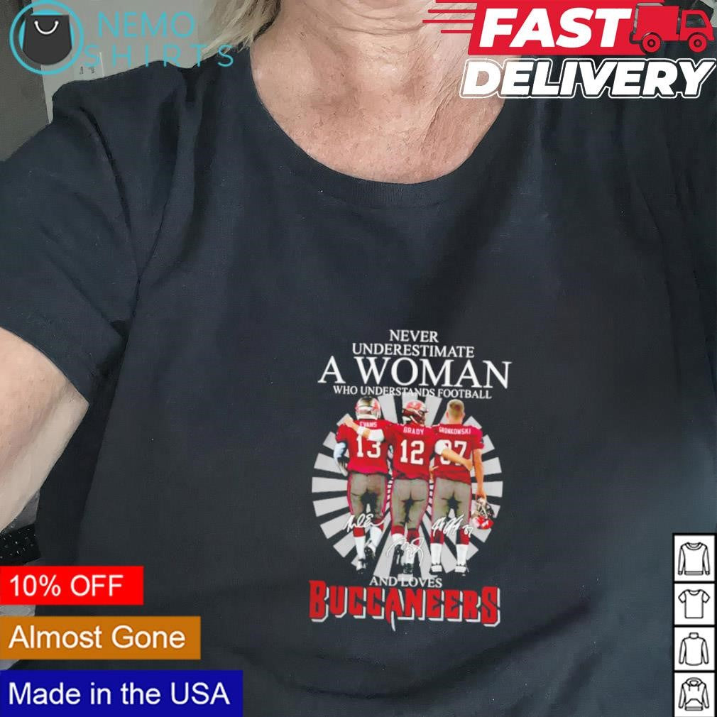 Never underestimate a woman who understands football - Adult & Kids T-Shirts, Sweatshirts & Hoodies product image 2