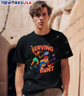 Serving Bunt tennis and baseball cartoon - Adult & Kids T-Shirts, Sweatshirts & Hoodies apparel design preview 1
