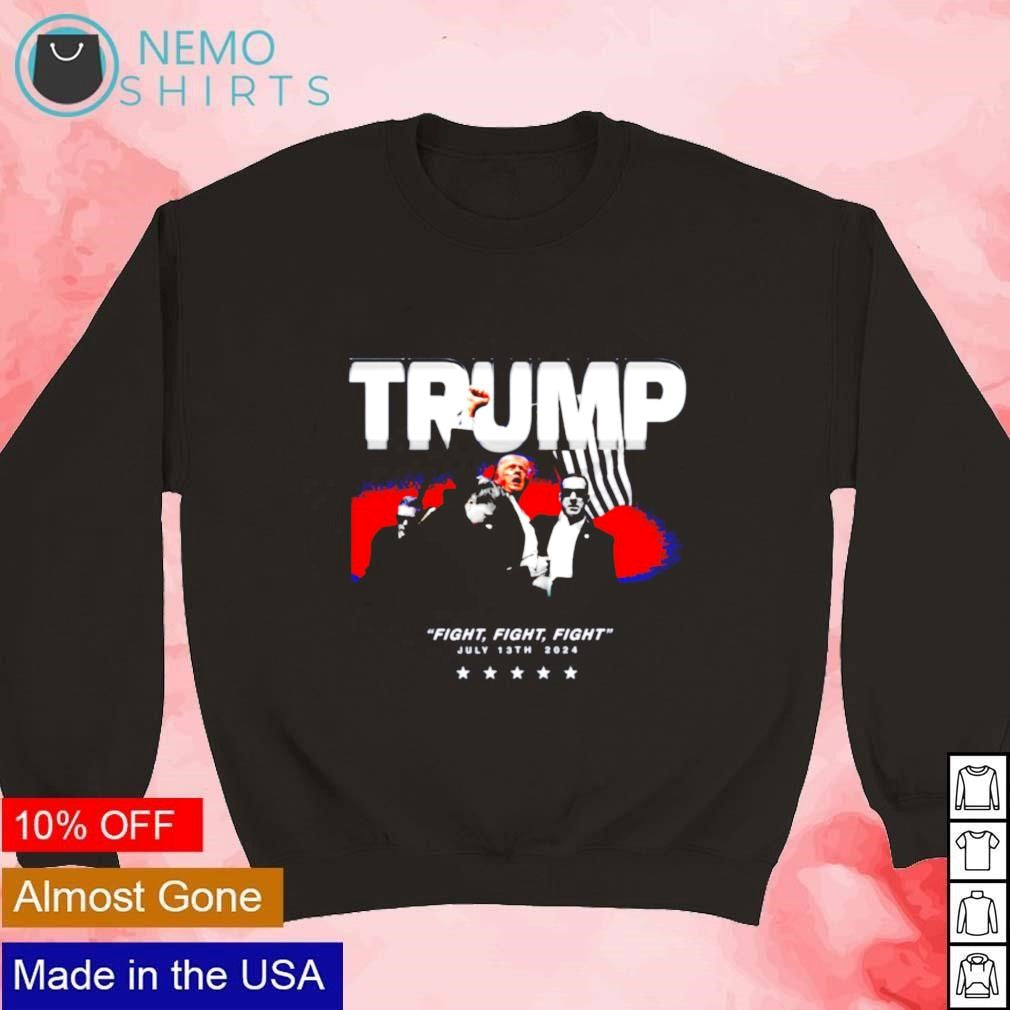 Trump fight July 13th 2024 - Adult & Kids T-Shirts, Sweatshirts & Hoodies apparel design preview 3