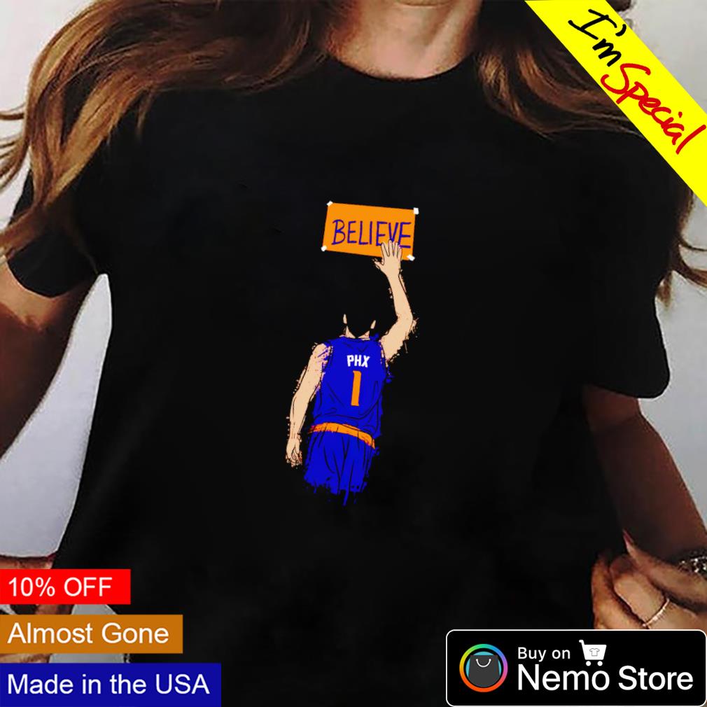 Devin Booker believe Phoenix Suns - Adult & Kids T-Shirts, Sweatshirts & Hoodies apparel design preview 2