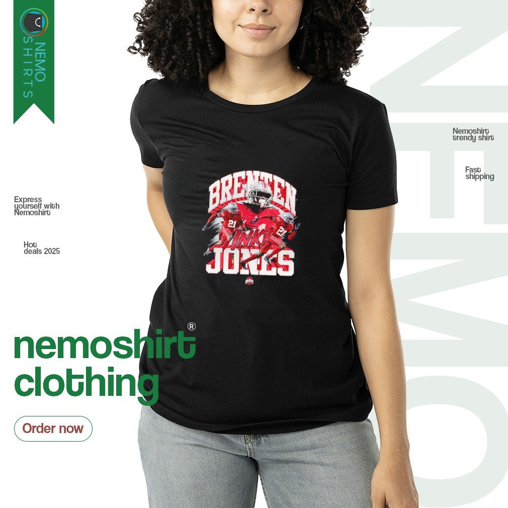Inky Brenten Jones Ohio State Buckeyes vintage - Adult & Kids T-Shirts, Sweatshirts & Hoodies apparel design preview 3