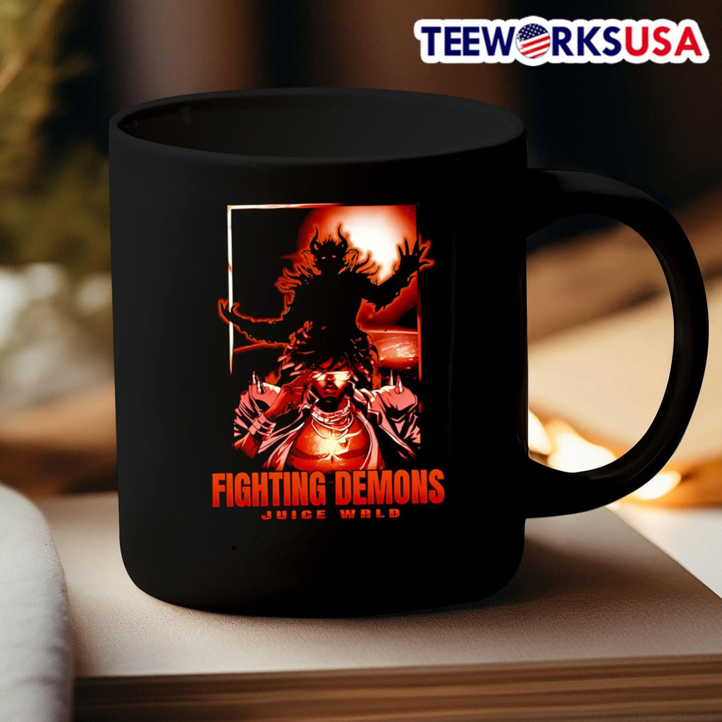 Fighting Demons Juice Wrld - Adult & Kids T-Shirts, Sweatshirts & Hoodies apparel design preview 3