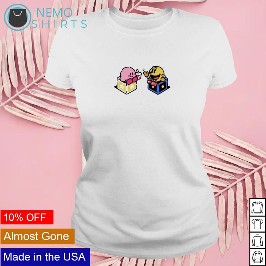 Round friends Kirby and Pac-man - Adult & Kids T-Shirts, Sweatshirts & Hoodies apparel design preview 4