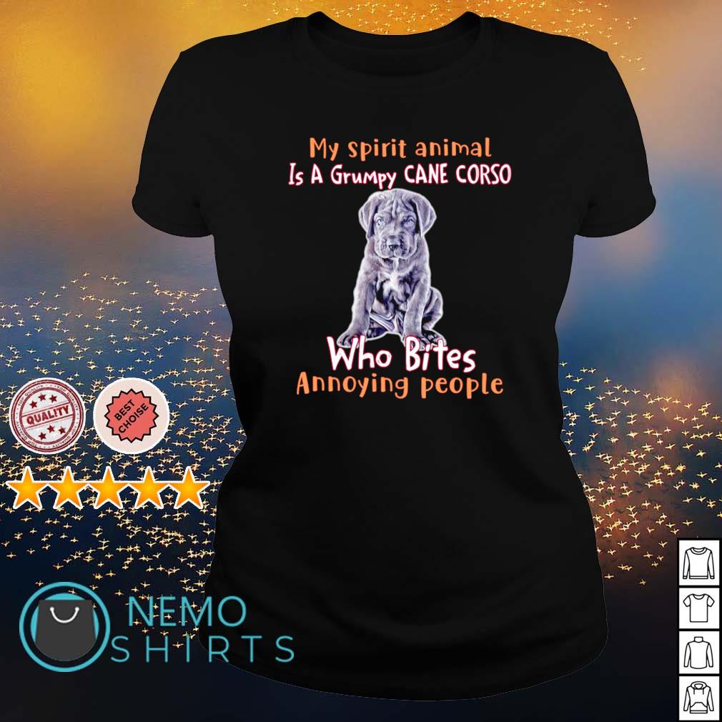 My spirit animal is a grumpy Cane Corso who bites - Adult & Kids T-Shirts, Sweatshirts & Hoodies apparel design preview 3