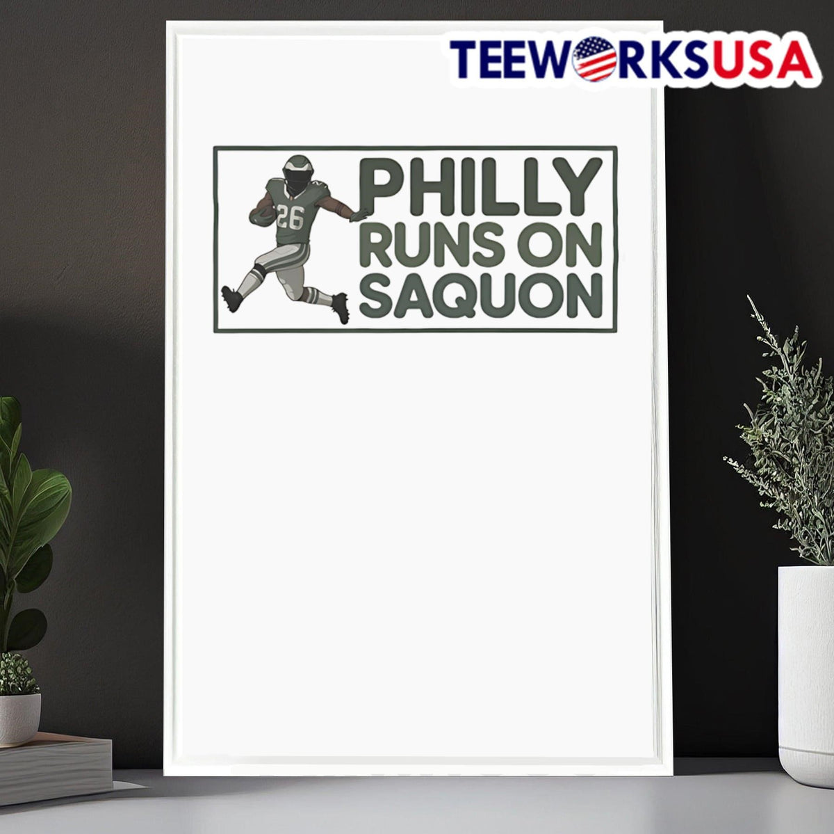 Philly Runs on Saquon - Adult & Kids T-Shirts, Sweatshirts & Hoodies apparel design preview 6