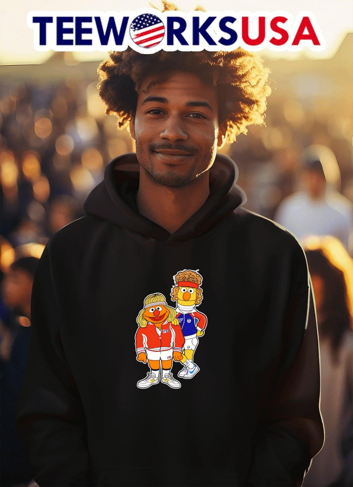 Borg and McEnroe - Adult & Kids T-Shirts, Sweatshirts & Hoodies apparel design preview 2