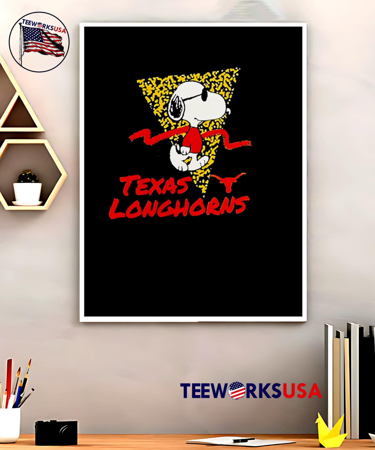 Snoopy Texas Longhorn cute - Adult & Kids T-Shirts, Sweatshirts & Hoodies apparel design preview 5