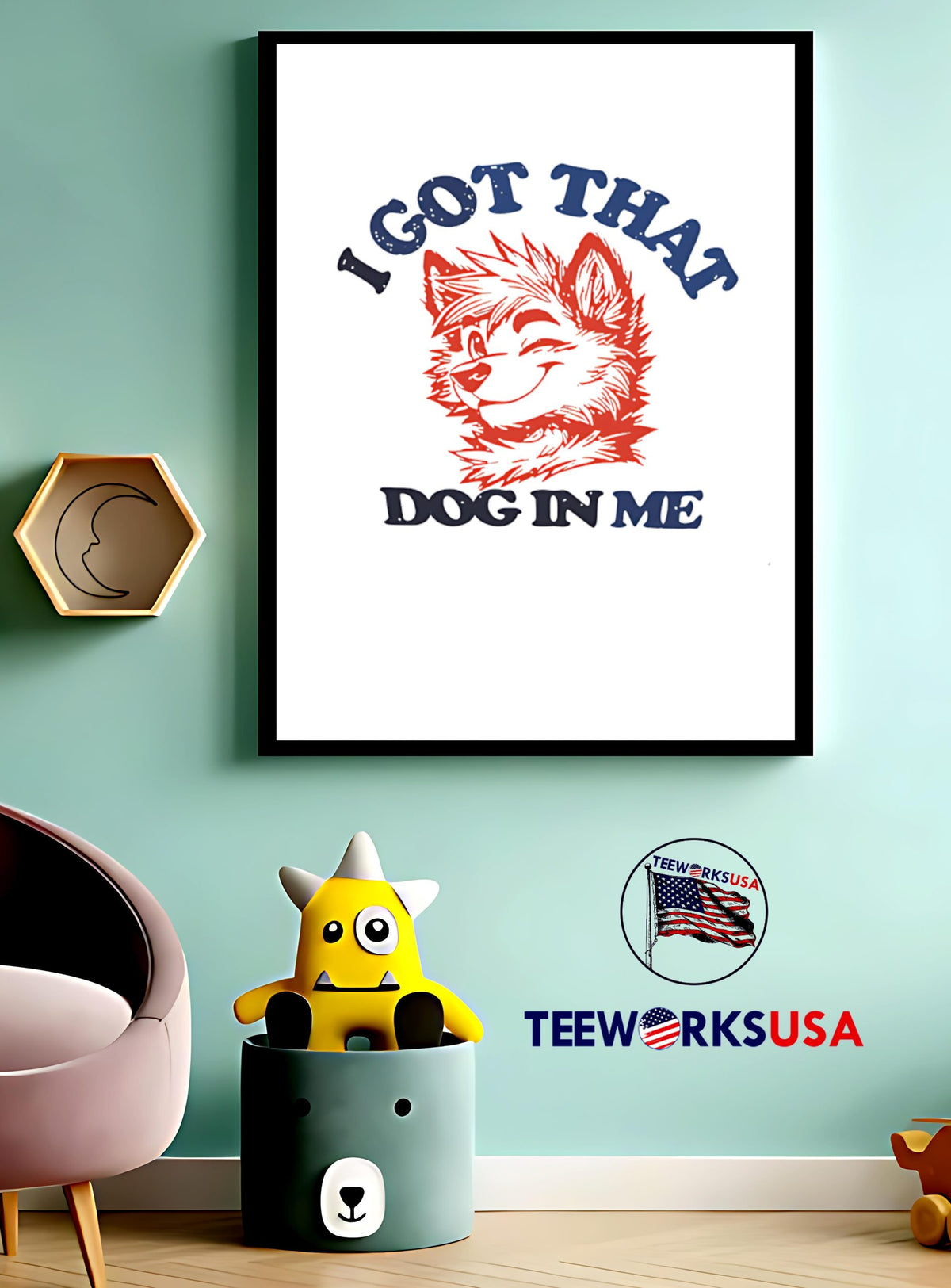 That I got dog in me - Adult & Kids T-Shirts, Sweatshirts & Hoodies apparel design preview 3