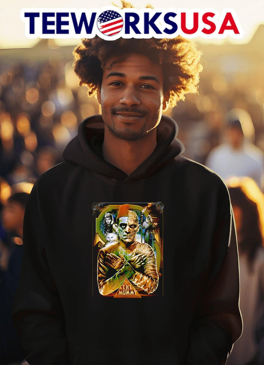 Rock Rebel The Mummy poster - Adult & Kids T-Shirts, Sweatshirts & Hoodies apparel design preview 2