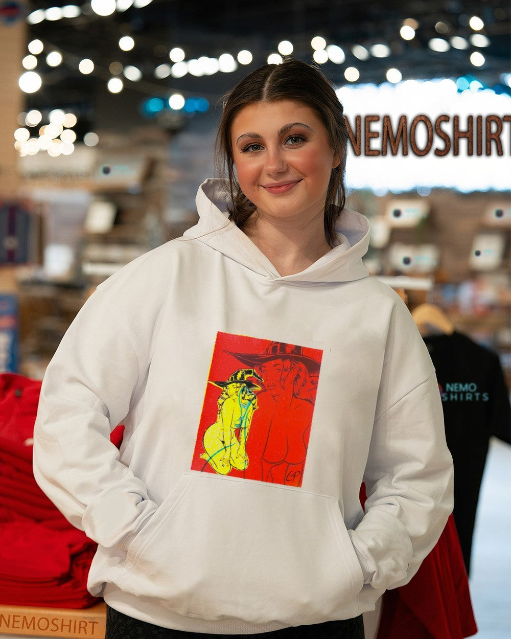 Witch Girl silkscreen graphic - Adult & Kids T-Shirts, Sweatshirts & Hoodies apparel design preview 3