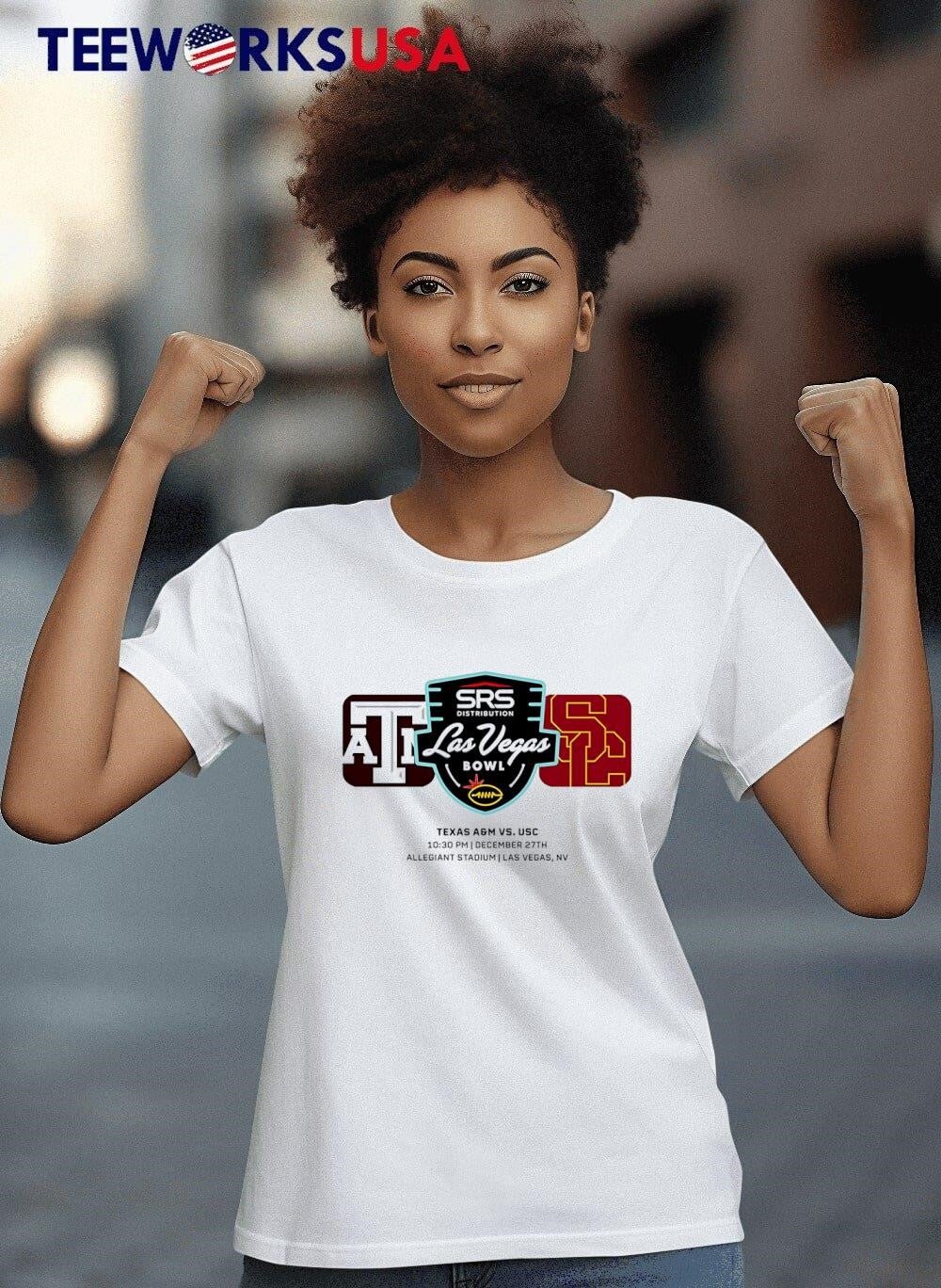 USC Trojans Vs Texas A&M Aggies 2024 Las Vegas Bowl - Adult & Kids T-Shirts, Sweatshirts & Hoodies apparel design preview 8