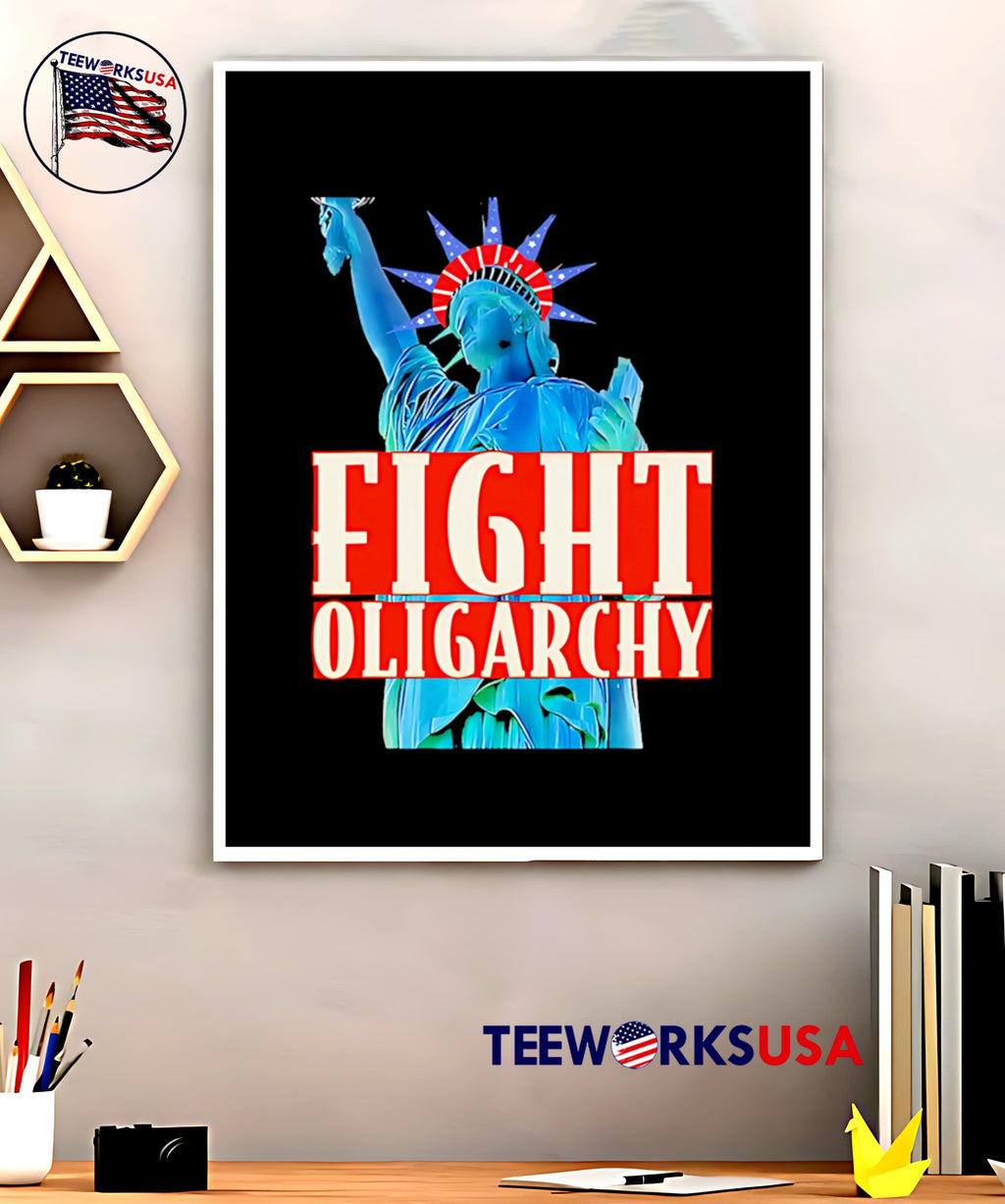 Fight Oligarchy Anti Maga Liberty - Adult & Kids T-Shirts, Sweatshirts & Hoodies apparel design preview 5