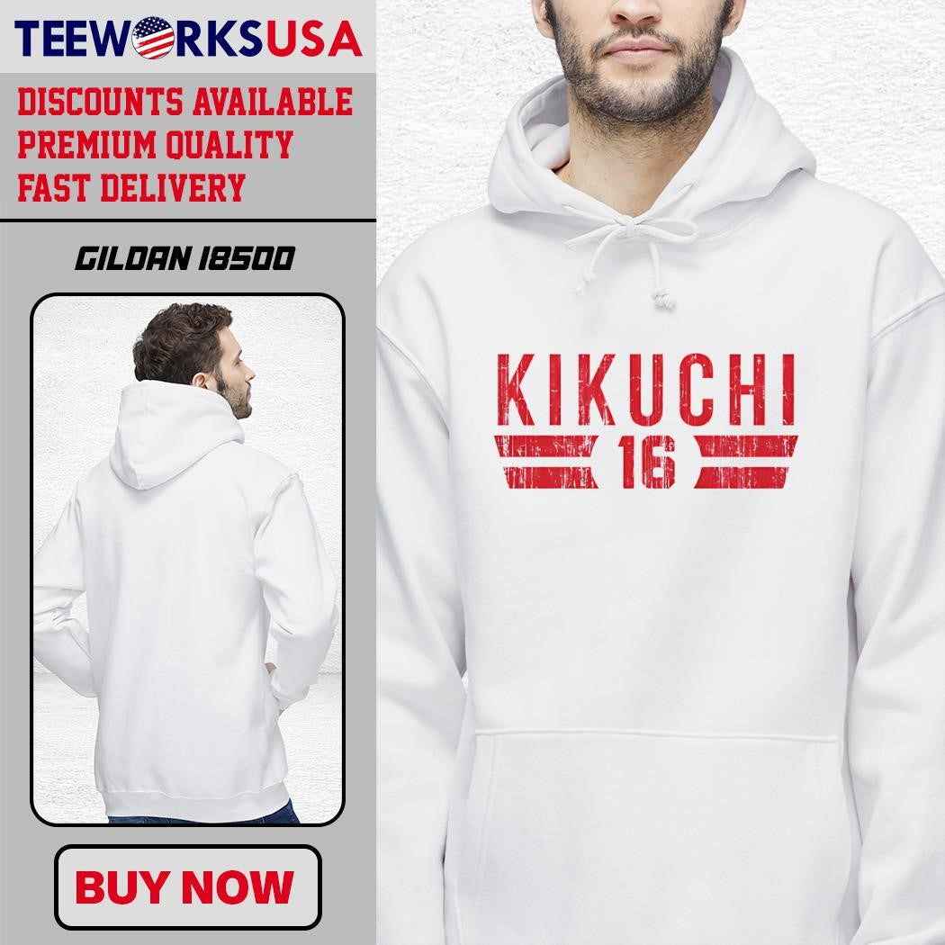 Yusei Kikuchi 16 Los Angeles A Font vintage - Adult & Kids T-Shirts, Sweatshirts & Hoodies apparel design preview 2