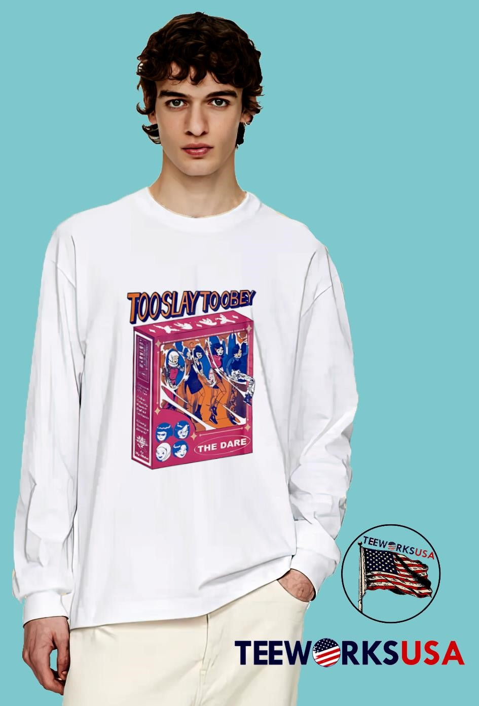 The Dare Too Slay To Obey vintage - Adult & Kids T-Shirts, Sweatshirts & Hoodies apparel design preview 4