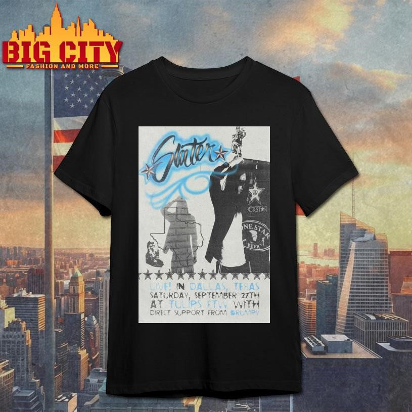 Slater 9.27.2025 Fort Worth TX Poster - Adult & Kids T-Shirts, Sweatshirts & Hoodies apparel design preview 1