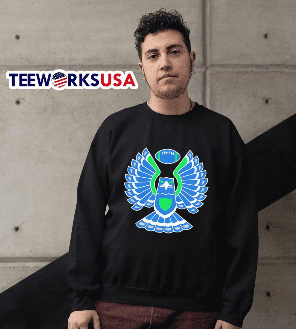 Touchdown Hawk Retro - Adult & Kids T-Shirts, Sweatshirts & Hoodies apparel design preview 6