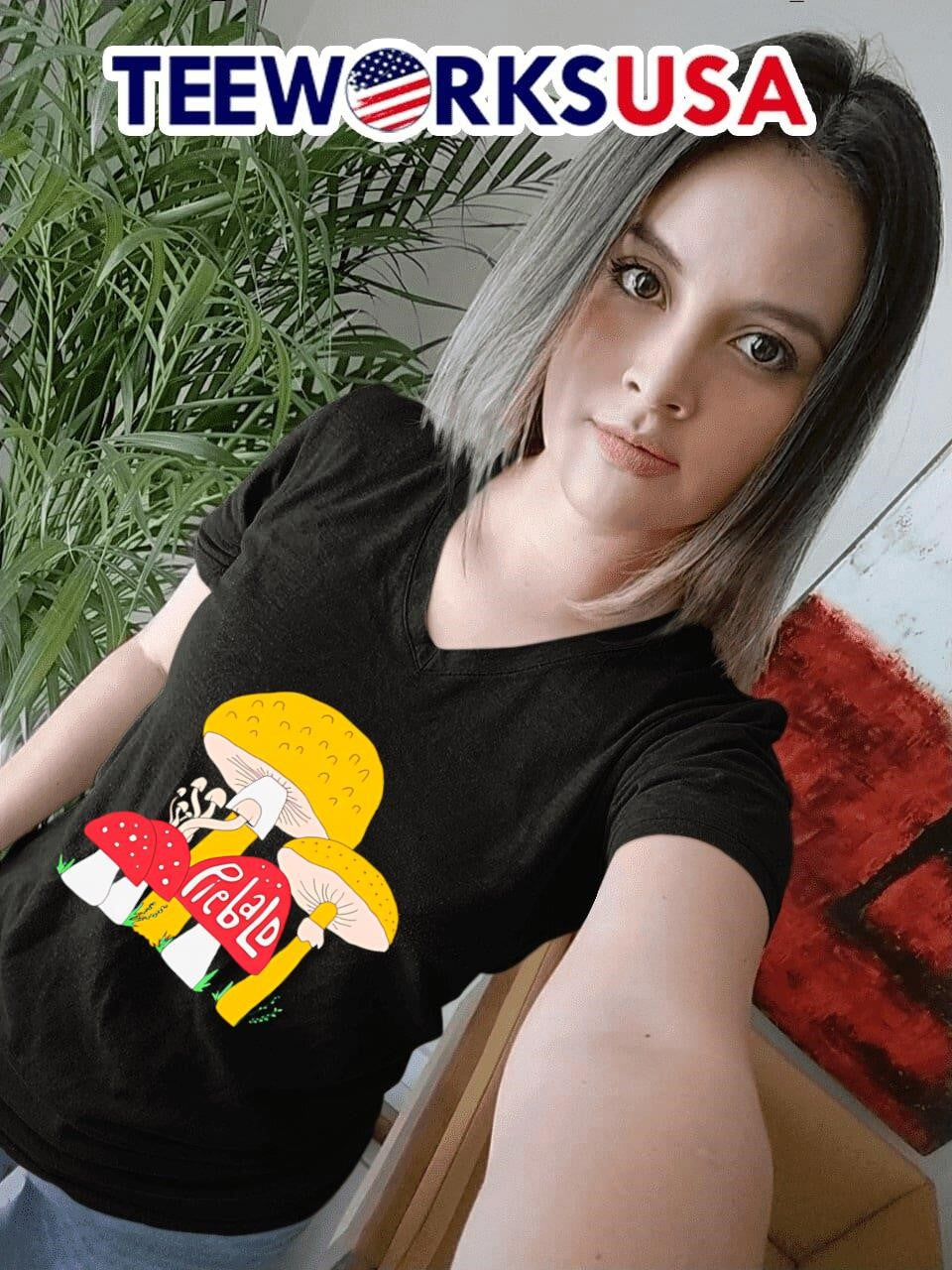 Piebald shrooms green - Adult & Kids T-Shirts, Sweatshirts & Hoodies apparel design preview 7