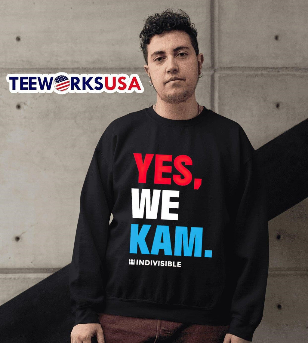 Yes me kam Kamala Harris indivisible - Adult & Kids T-Shirts, Sweatshirts & Hoodies apparel design preview 3