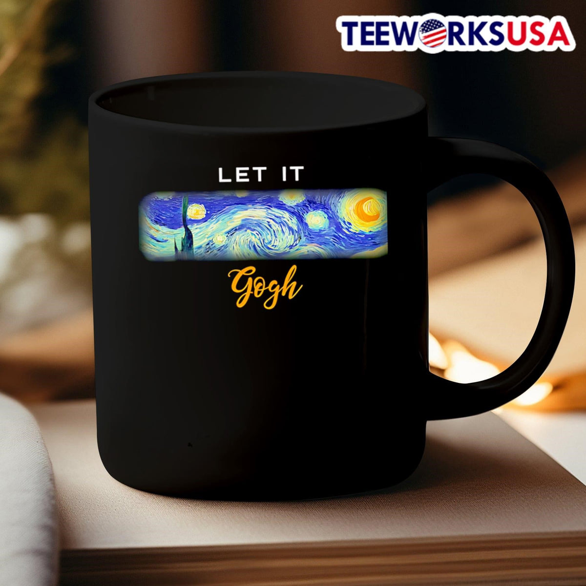 Starry Night let it Gogh - Adult & Kids T-Shirts, Sweatshirts & Hoodies apparel design preview 3